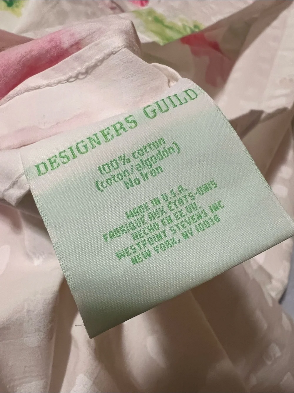 Designers Guild Queen Floral Blossom Duvet cover, 2 pillowcases